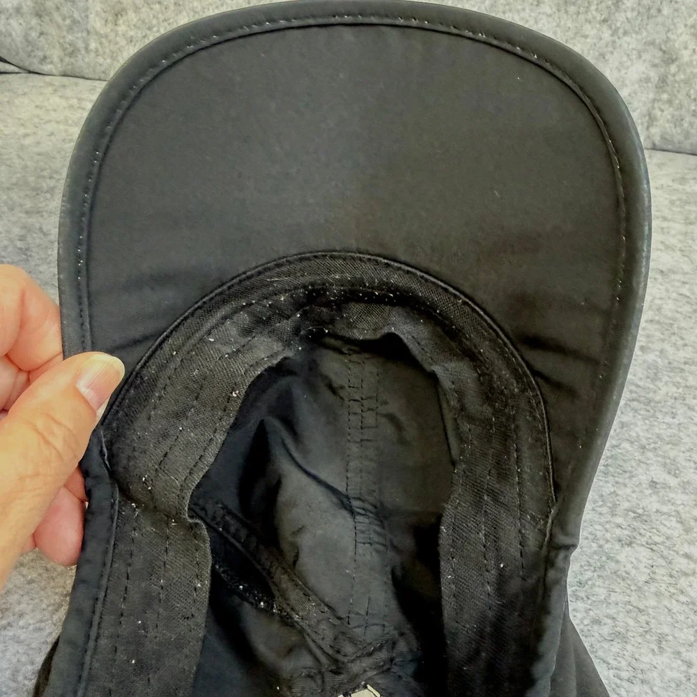 Nike Dri-FIT Running Hat Black Adjustable Mesh Performance Athletic Cap